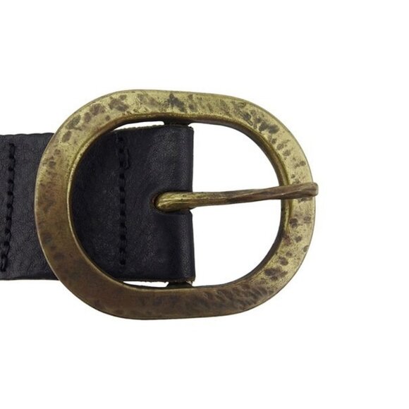 DIESEL belt Black Gold Silver Women Authentic secondhand